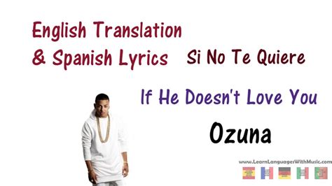 si no te quiere in english|si no te quiere lyrics english.